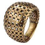 Geometric Cutout Statement Ring