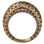 Geometric Cutout Statement Ring