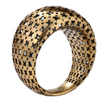 Geometric Cutout Statement Ring