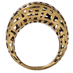 Architectural Grid Openwork Ring