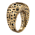 Architectural Grid Openwork Ring