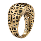 Architectural Grid Openwork Ring