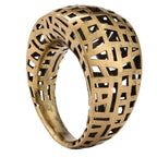 Architectural Grid Openwork Ring