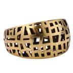 Architectural Grid Openwork Ring