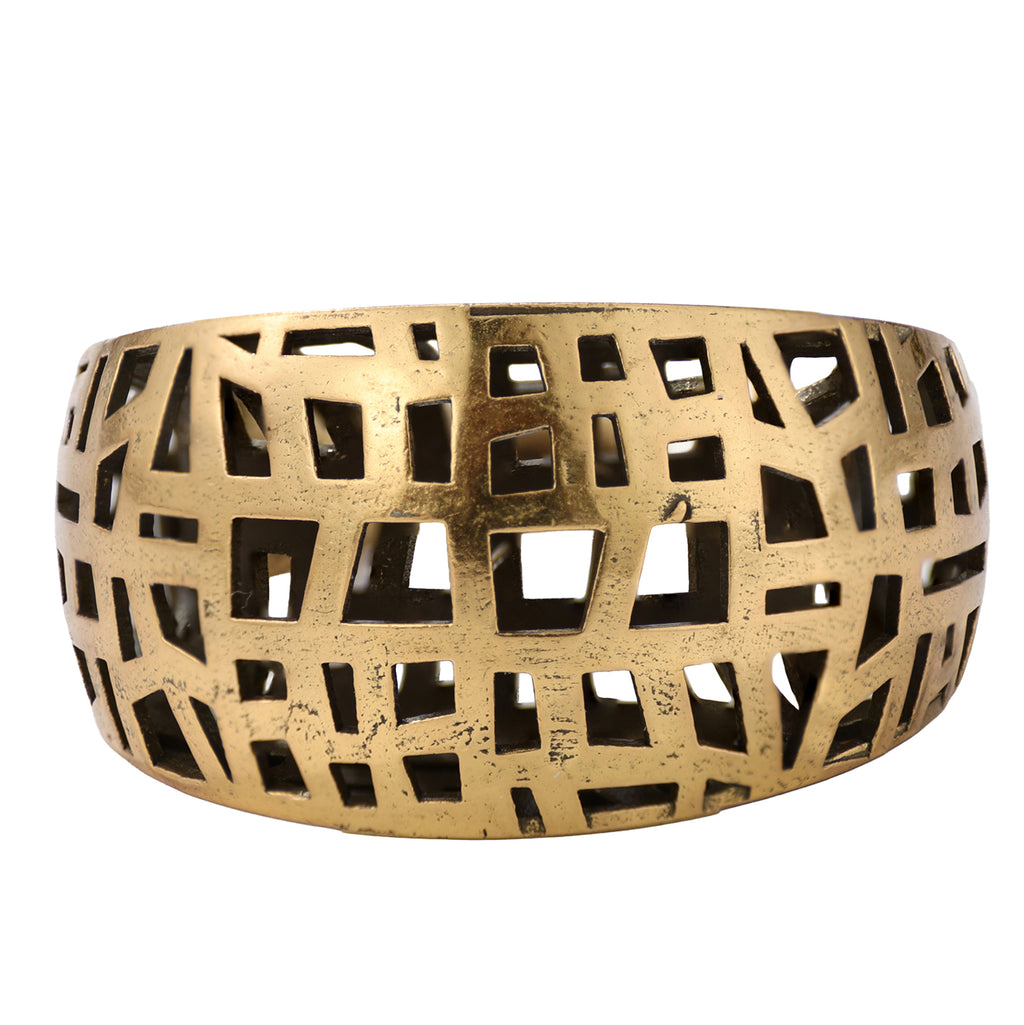 Architectural Grid Openwork Ring