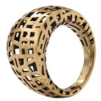 Architectural Grid Openwork Ring