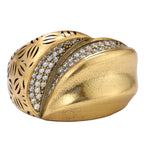 Floral Openwork Pavé Statement Ring