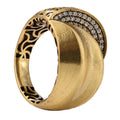 Floral Openwork Pavé Statement Ring