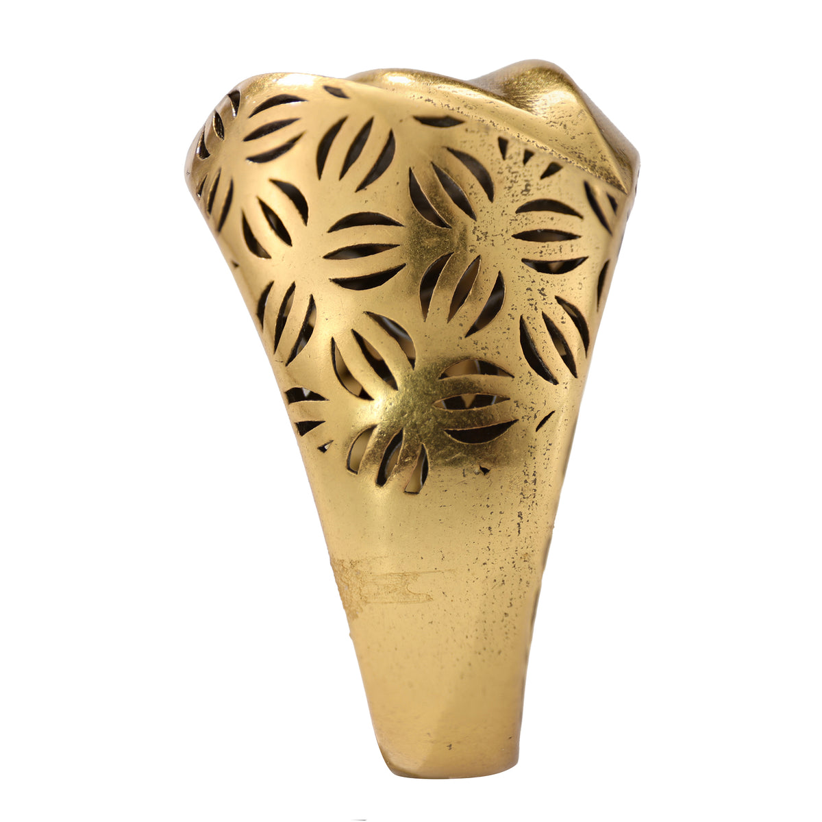 Floral Openwork Pavé Statement Ring