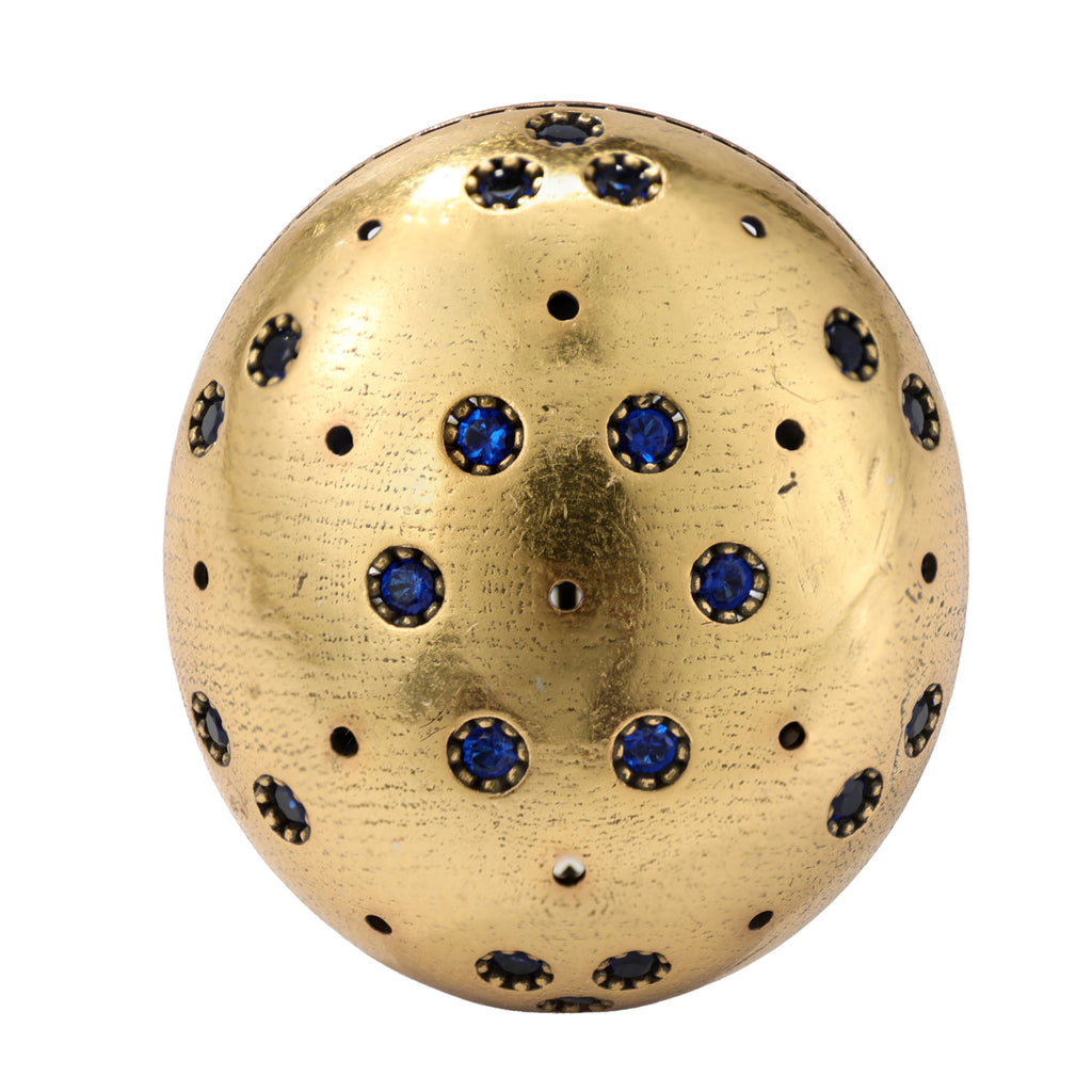 Blue Stone Domed Statement Ring