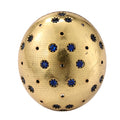 Blue Stone Domed Statement Ring