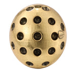 Green Accent Perforated Dome Ring
