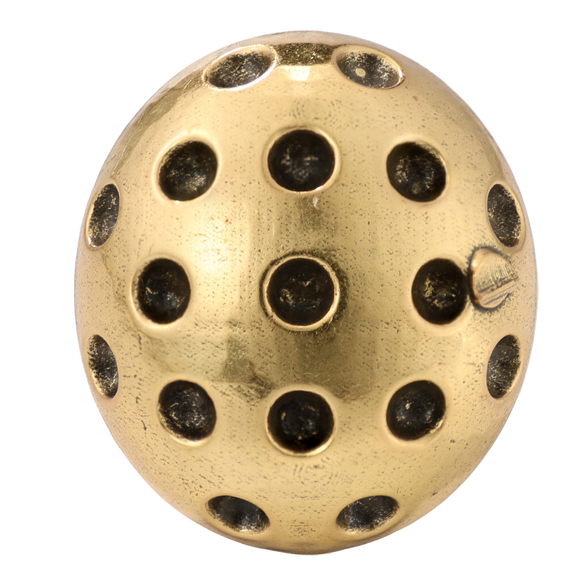 Green Accent Perforated Dome Ring