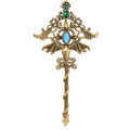 Ornate Gemstone Key Pendant