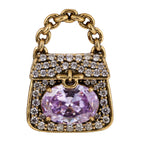 Pavé Gemstone Handbag Pendant