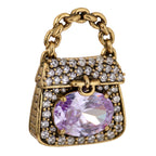 Pavé Gemstone Handbag Pendant