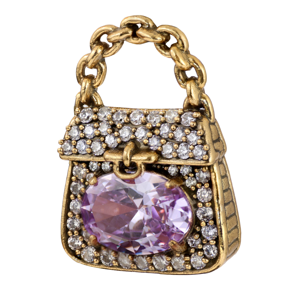 Pavé Gemstone Handbag Pendant
