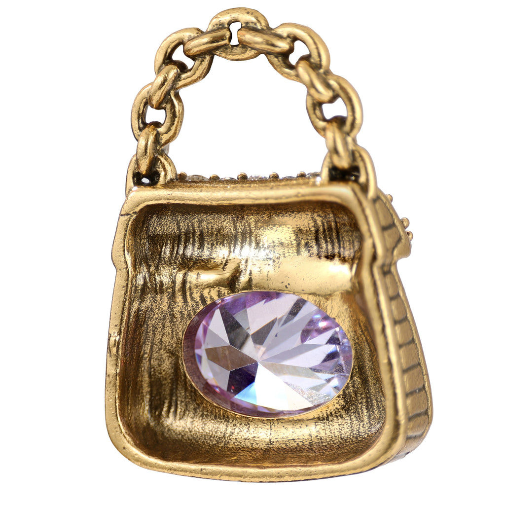 Pavé Gemstone Handbag Pendant