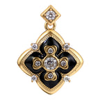 Quatrefoil Stone Accent Pendant