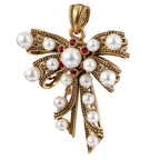 Pearl-Style Bow Pendant