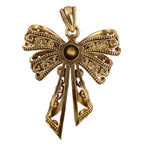 Pearl-Style Bow Pendant