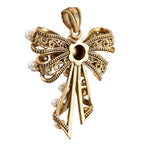 Pearl-Style Bow Pendant