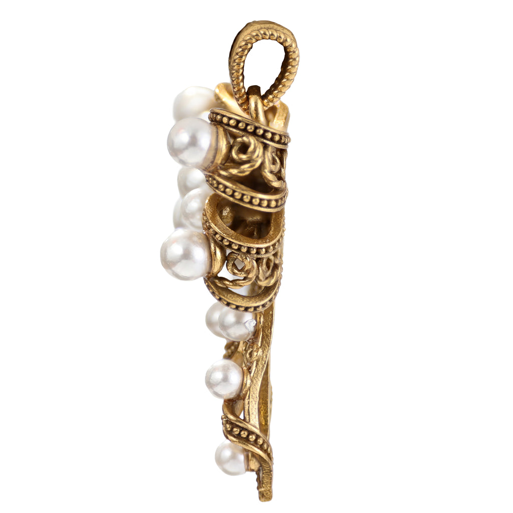 Pearl-Style Bow Pendant
