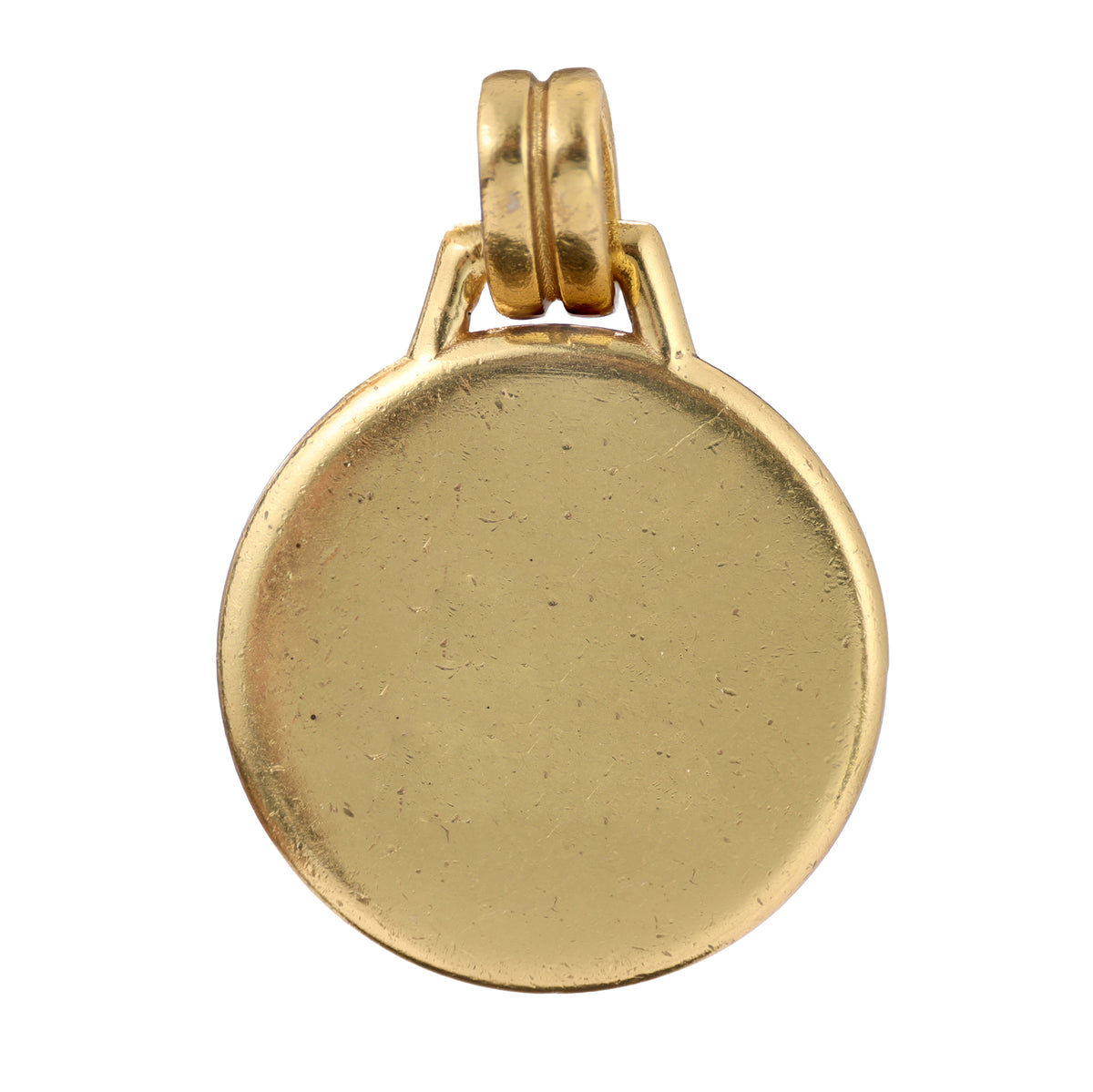 Enamel Floral Medallion Pendant