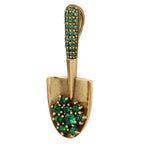 Green Stone Garden Trowel Pendant