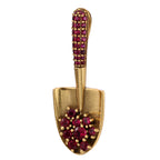 Red Stone Garden Trowel Pendant