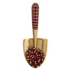 Red Stone Garden Trowel Pendant