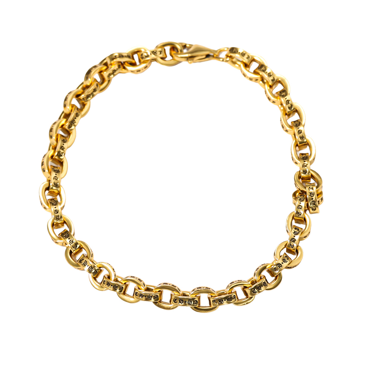 NE-BL-0009 Silver Engraved Oval Link Bracelet