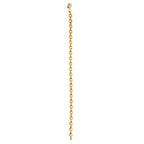 NE-BL-0009 Silver Engraved Oval Link Bracelet