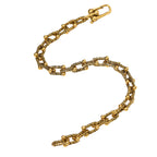 NE-BL-0008 Silver Textured Beaded Link Bracelet