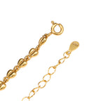 NE-BL-0011 Silver Heart Link Chain Bracelet