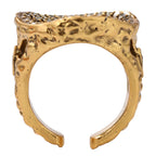 NE-RG-0060 Silver Round Openwork Statement Ring