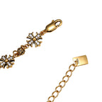 NE-BL-0003 Silver Cross White Stone Chain Bracelet