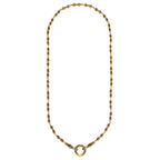 Ornate Engraved Ring Clasp Necklace