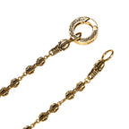 Ornate Engraved Ring Clasp Necklace