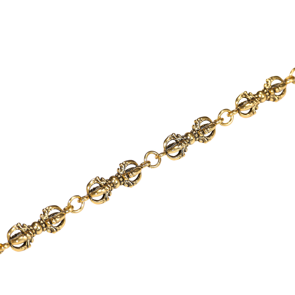 Ornate Engraved Ring Clasp Necklace