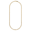 Engraved Floral Tag Chain Necklace