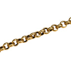 Engraved Floral Tag Chain Necklace