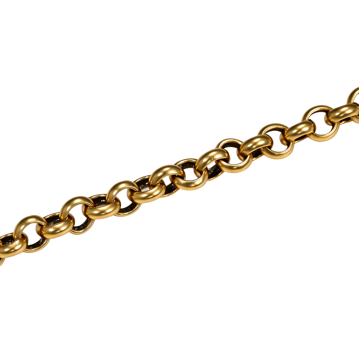 Engraved Floral Tag Chain Necklace