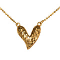 Faceted Heart Pendant Necklace