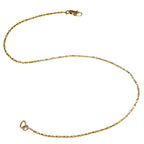 Textured Link Ornate Clasp Necklace