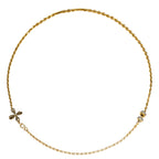 Ornate Cross Hook Chain Necklace