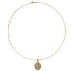 Ornate Cross Filigree Pendant Necklace
