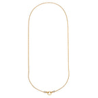 Pavé Ring Clasp Rope Chain Necklace