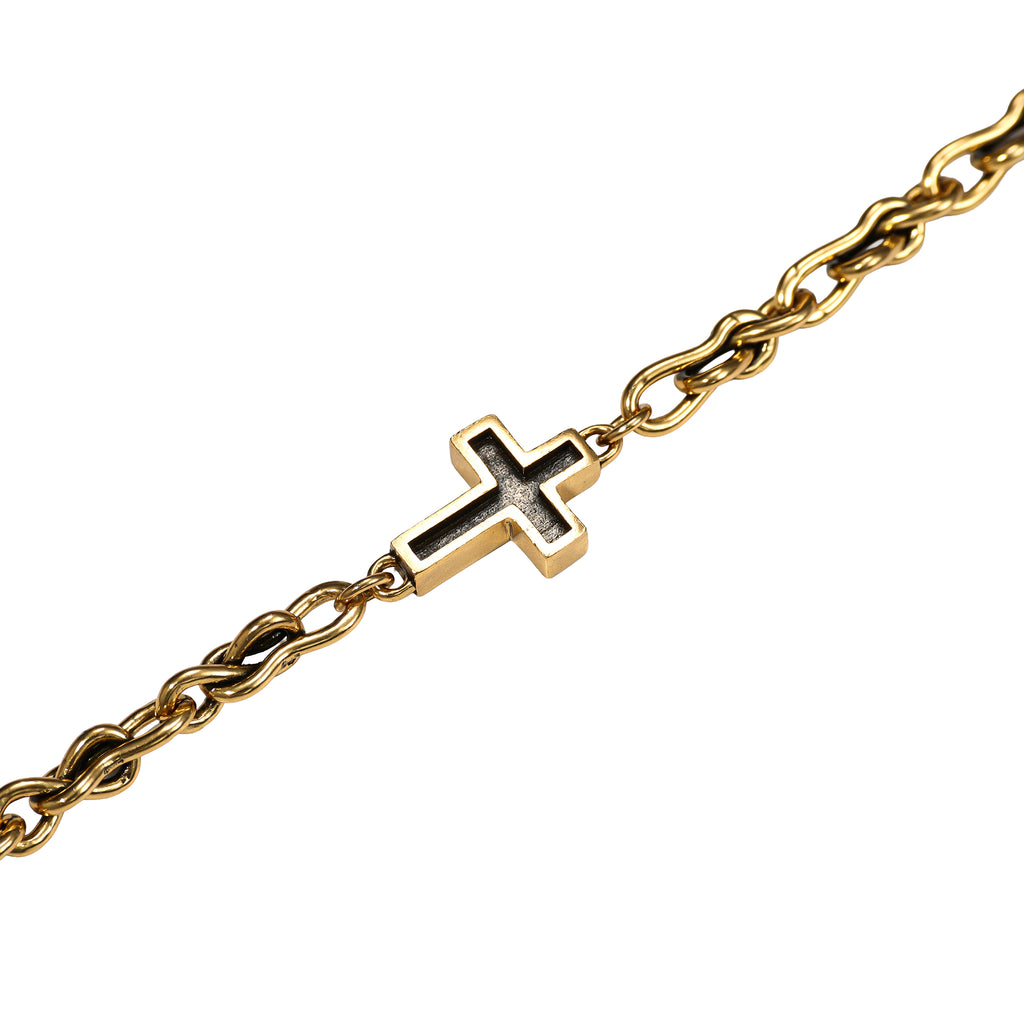 Minimal Cross Chain Necklace