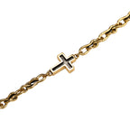 Minimal Cross Chain Necklace
